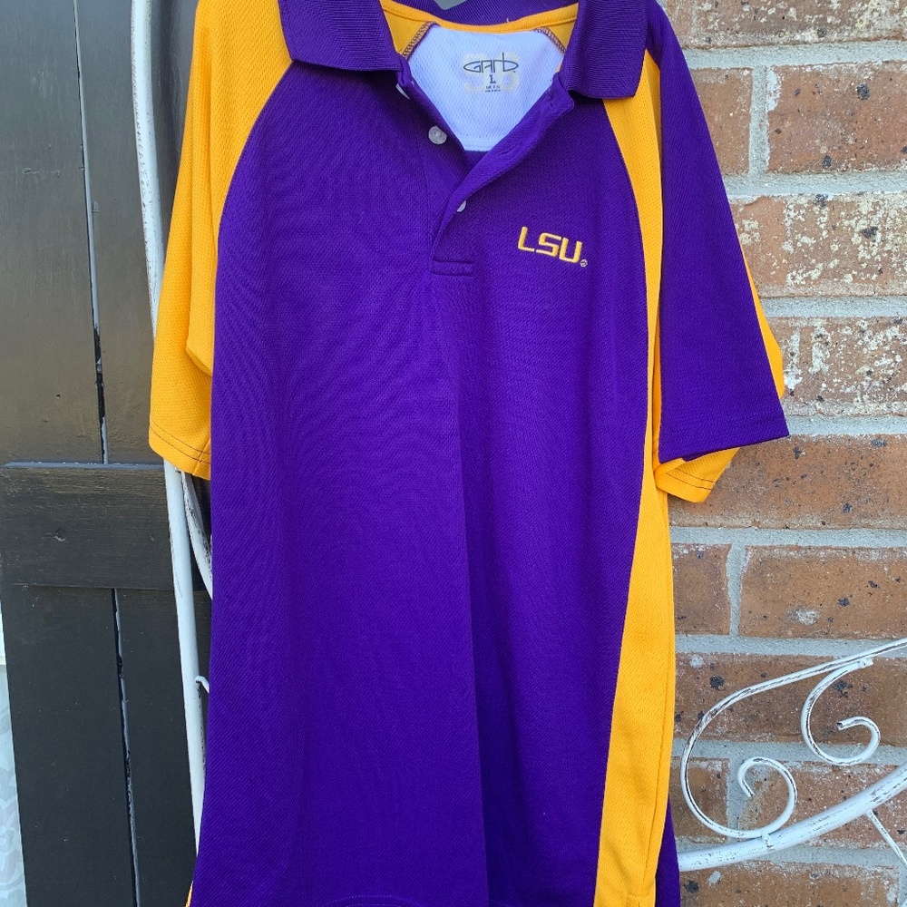 LSU tigers Garb school jersey day/game day polo Age 9-10 🐅🐅🐅🐅🐅Geaux Tigers!